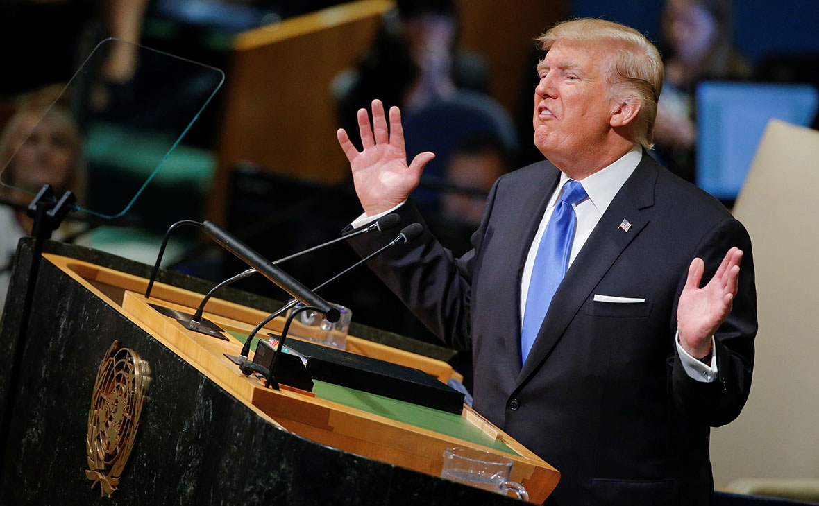 Выступление Дональда Трампа в ООН