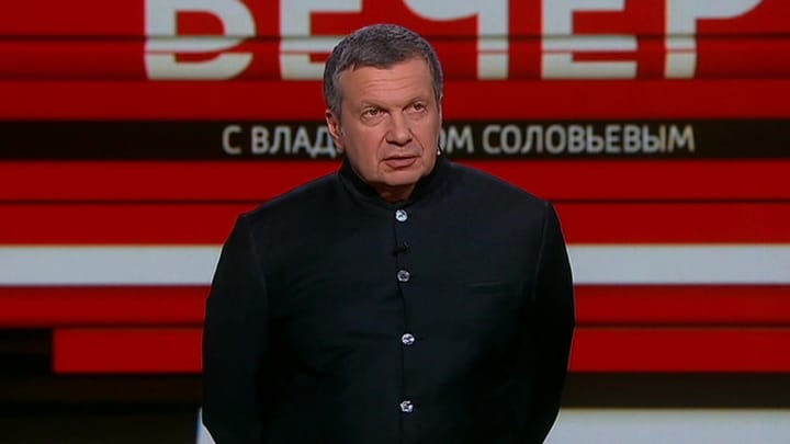 Пропагандист Владимир Соловьев заявил, что попал под обстрел под Угледаром